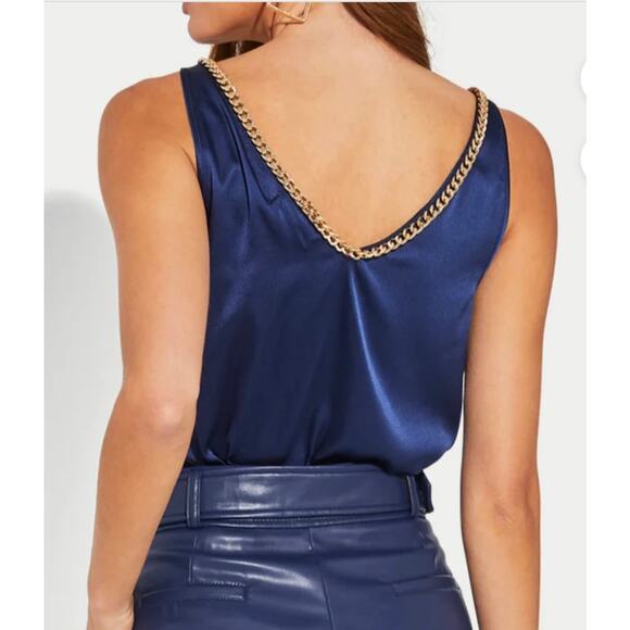 NEW NWT Generation Love Dallas Chain Tank Espresso Brown size Small - Picture 2 of 6